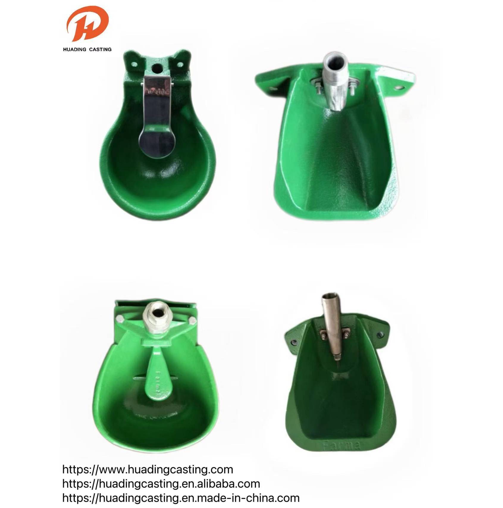 Automatisk vannfôrfôrskål Grå støpejern